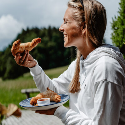 Frühstück auf der Sonnenterrasse