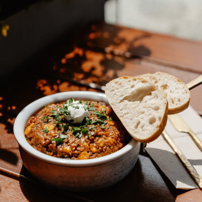 Chili con Carne auf der Tageskarte